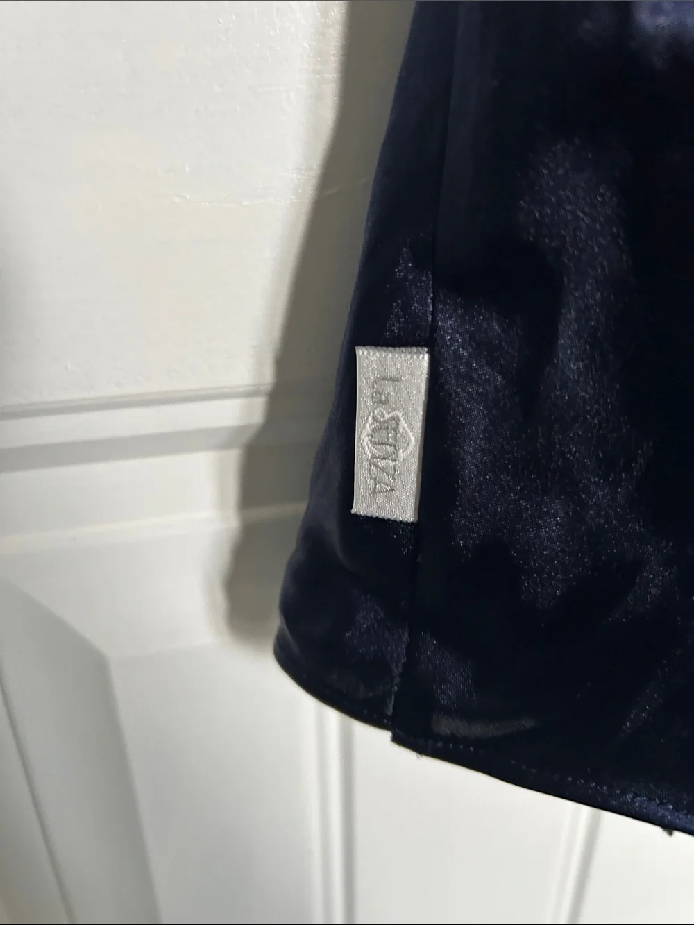 La SENZA Navy Blue Satin Chemise Slip - Picture 5 of 6